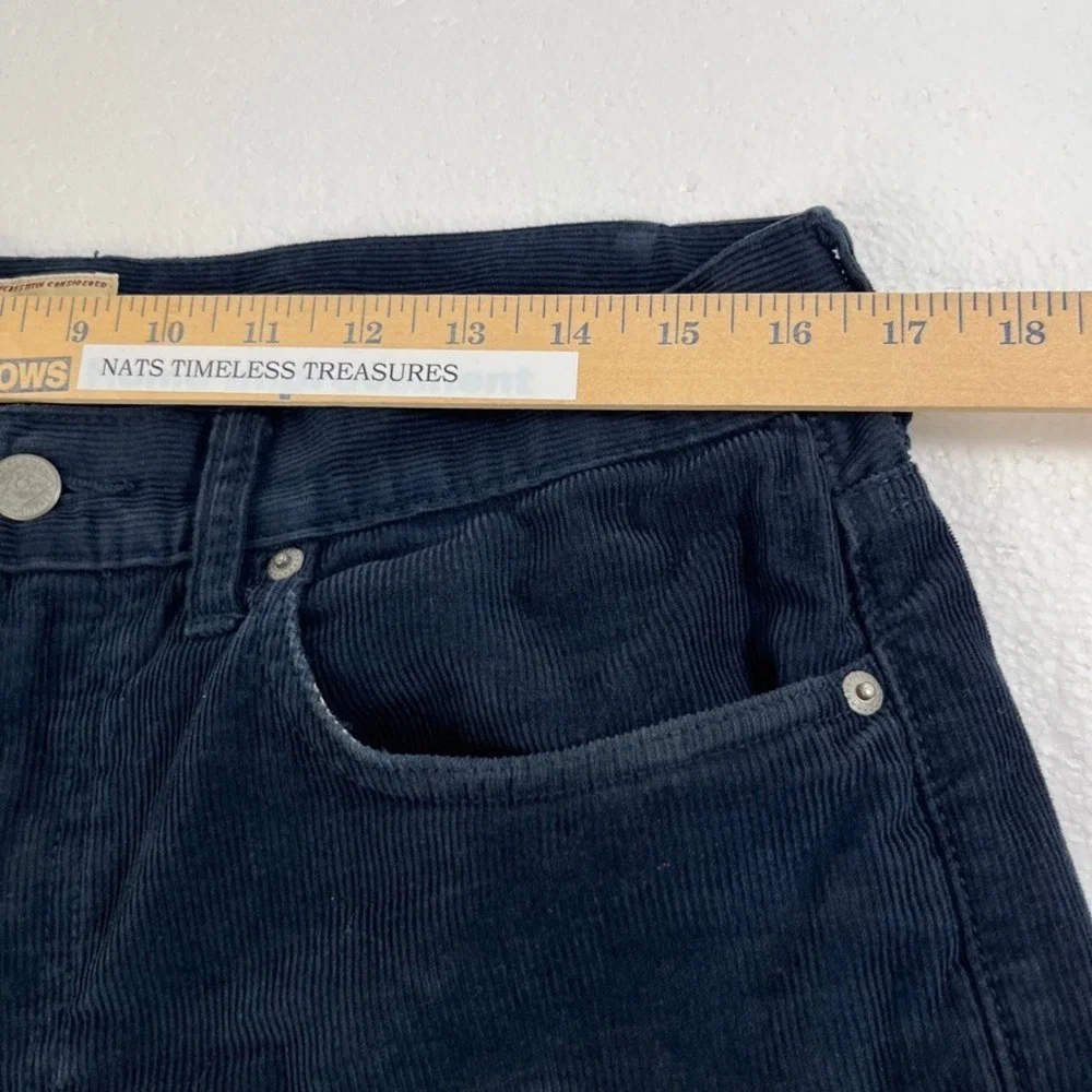 J. Crew Style 770 Corduroy‎ Pants Mens Fits 32x30 Navy Blue